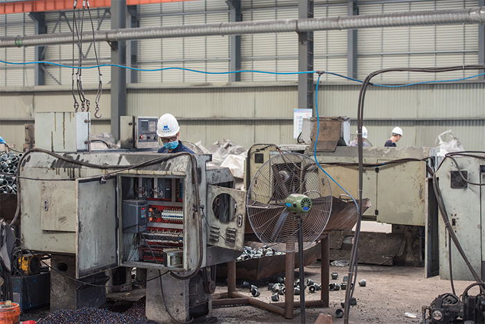 贵州网架配件-锥头加工车间